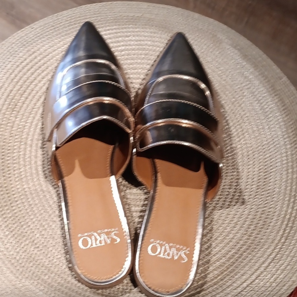 FRANCO SARTO MULES metallic gold copper - Picture 3 of 8